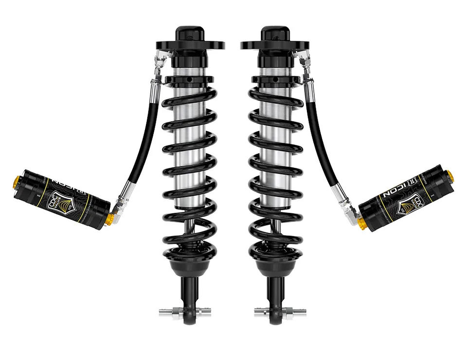ICON 2021-2024 Ford F-150 4WD, 0-2.75" Lift, Front, V.S. 2.5 Series Coilovers, Remote Reservoir w/ CDCV, Pair 91823c 1 of 6