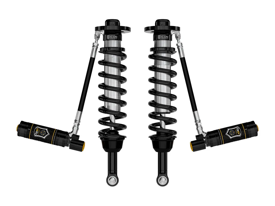ICON 2021-2024 Ford F-150 4WD, 2.75-3.5" Lift, Front, V.S. 2.5 Series Coilovers, Remote Reservoir w/ CDEV, Pair 91825e 1 of 6