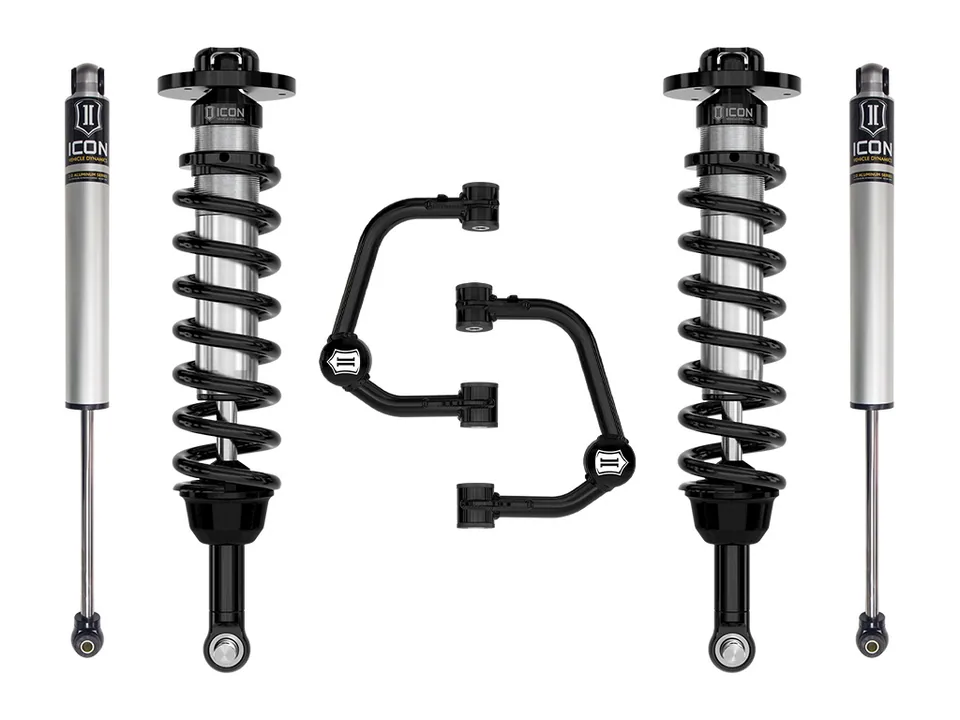 ICON 2021-2024 Ford F-150 Tremor, 2.5-3" Lift, Stage 1 Suspension System, Tubular k93161t 1 of 4