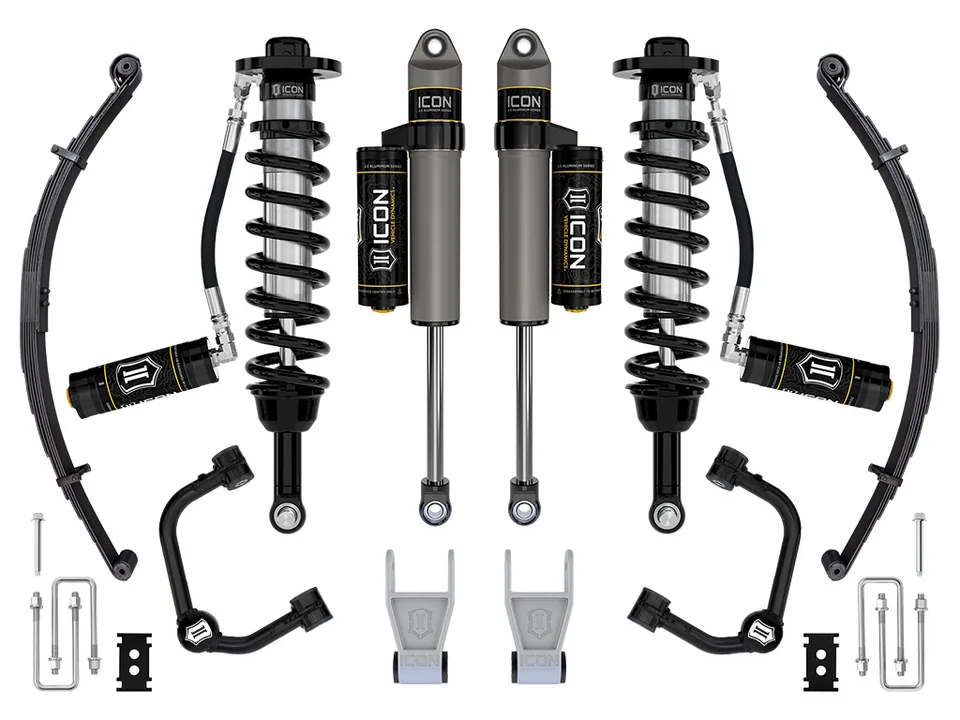 ICON 2021-2024 Ford F-150 Tremor, 2.5-3" Lift, Stage 3 Suspension System, Tubular, w/ Leaf Packs k93163tl 1 of 4