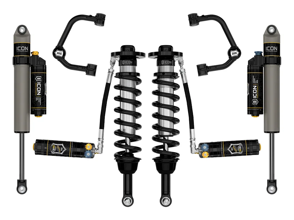 ICON 2021-2024 Ford F-150 Tremor, 2.5-3" Lift, Stage 4 Suspension System, Tubular, CDXS k93164td 1 of 6