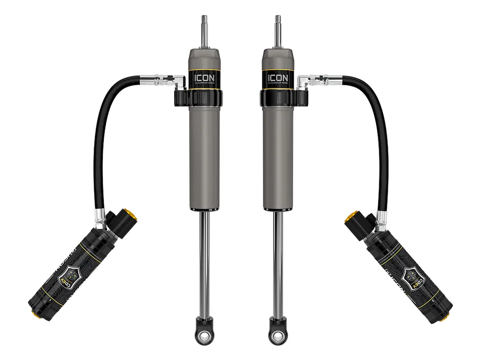 ICON 2022-2025 Toyota Tundra 0-1.5" Lift/2023-2025 Sequoia 0-4" Lift, Rear, V.S. 2.5 Aluminum Series Shock Absorbers, Remote Reservoir w/ CDEV, Pair 57840ep 1 of 5
