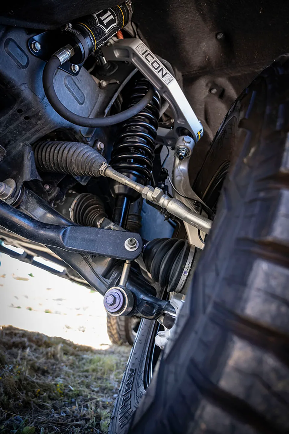 ICON 2022-2025 Toyota Tundra 1.25-3.5" Lift/2023-2025 Sequoia 3-4.5" Lift, Front, V.S. 2.5 Series Coilover Kit, Remote Reservoir, Pair 58770 4 of 6
