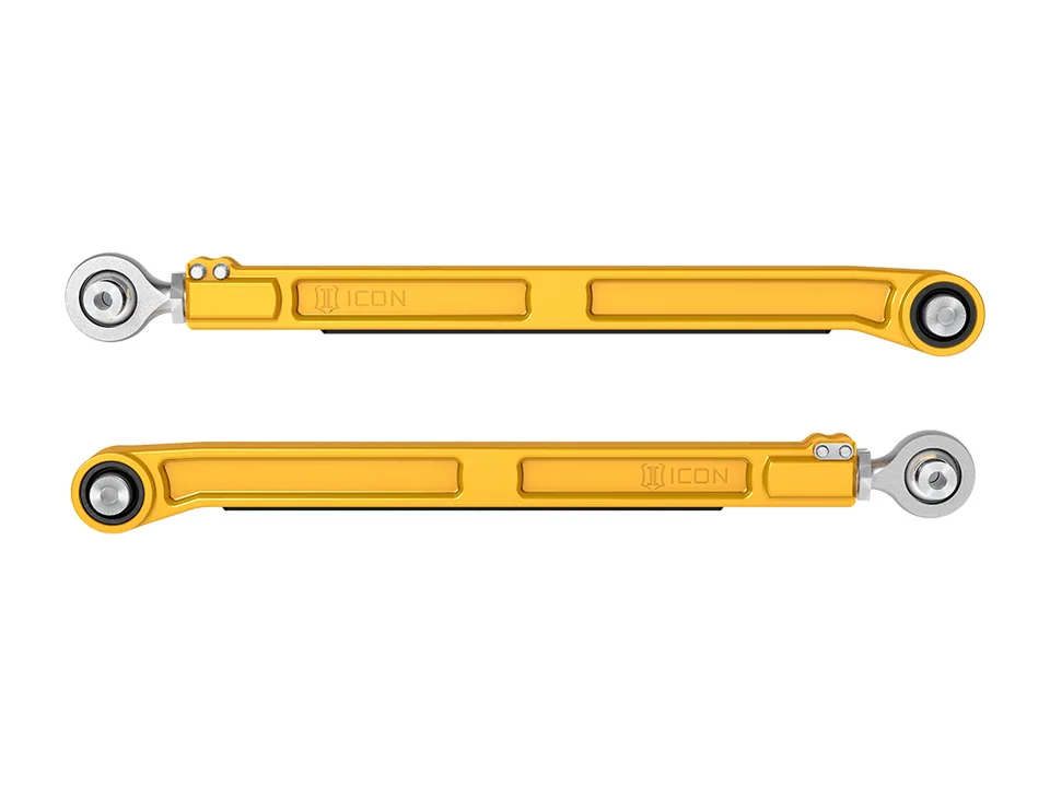 ICON 2022-2025 Toyota Tundra/2023-2025 Toyota Sequoia/2024-2025 Toyota Tacoma, Rear, Billet Lower Link Kit, Gold Anodizing 54002g 1 of 5