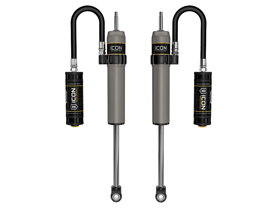 ICON 2023-2024 Ford F-250/F-350 Super Duty 4WD, 4.5" Lift, Front, V.S. 2.5 Aluminum Series Shocks, Remote Reservoir, Pair 67811P 1 of 5