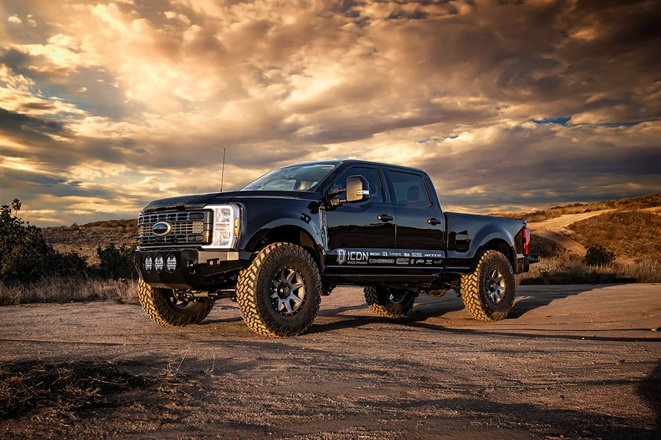 ICON 2023-2024 Ford F-250/F-350 Super Duty 4WD, 4.5" Lift, Front, V.S. 2.5 Aluminum Series Shocks, Remote Reservoir, Pair 67811P 4 of 5