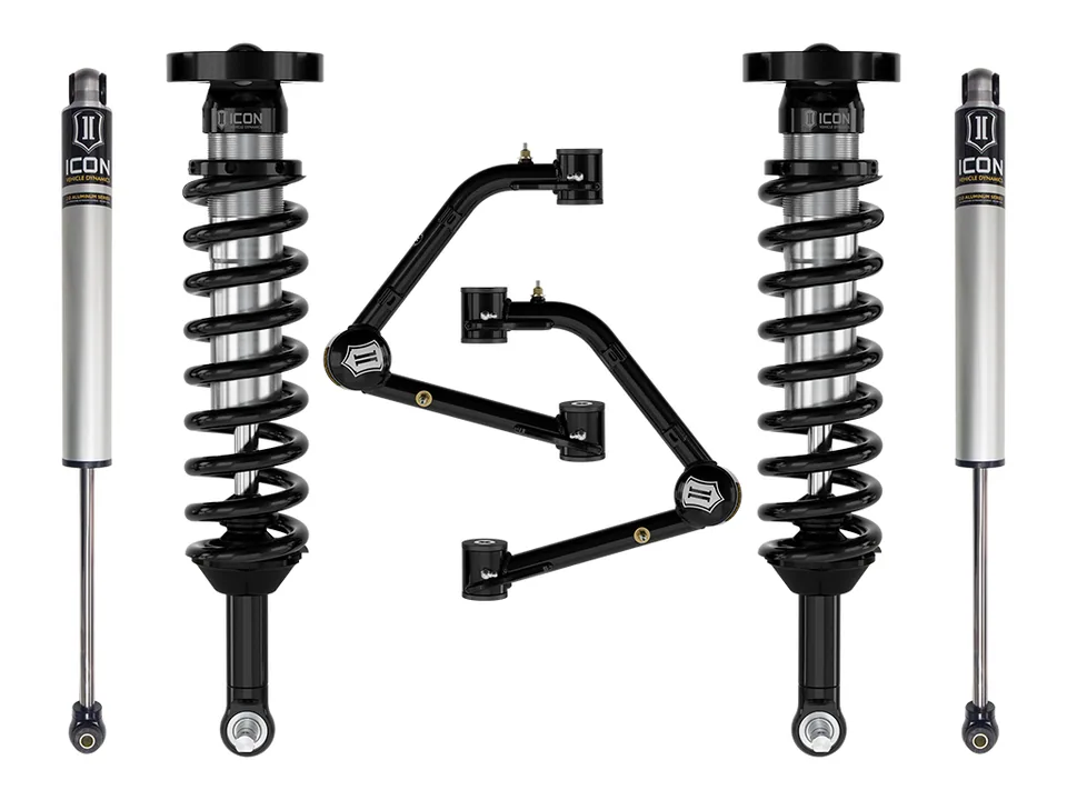 ICON 2023-2024 GMC Canyon AT4, Denali, & Elevation/Chevrolet Colorado Trail Boss, 1.75-2.5" Lift, Stage 2 Suspension System w/ Tubular Upper Control Arms k73082t 1 of 6