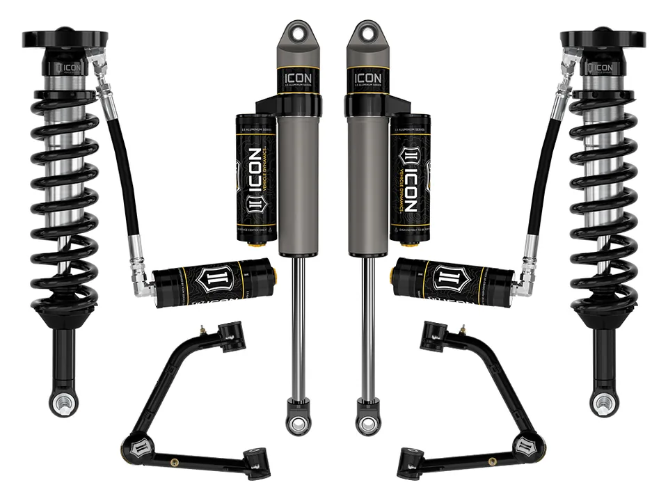 ICON 2023-2024 GMC Canyon AT4, Denali, & Elevation/Chevrolet Colorado Trail Boss, 1.75-2.5" Lift, Stage 4 Suspension System w/ Tubular Upper Control Arms k73084t 1 of 6