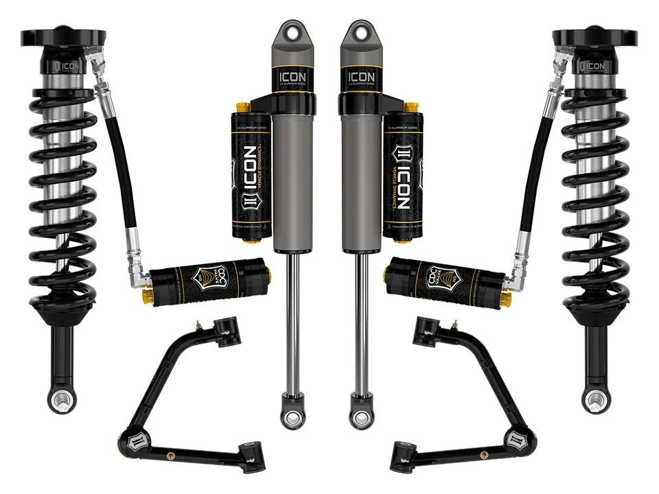 ICON 2023-2024 GMC Canyon AT4, Denali, & Elevation/Chevrolet Colorado Trail Boss, 1.75-2.5" Lift, Stage 5 Suspension System w/ Tubular Upper Control Arms k73085t 1 of 6