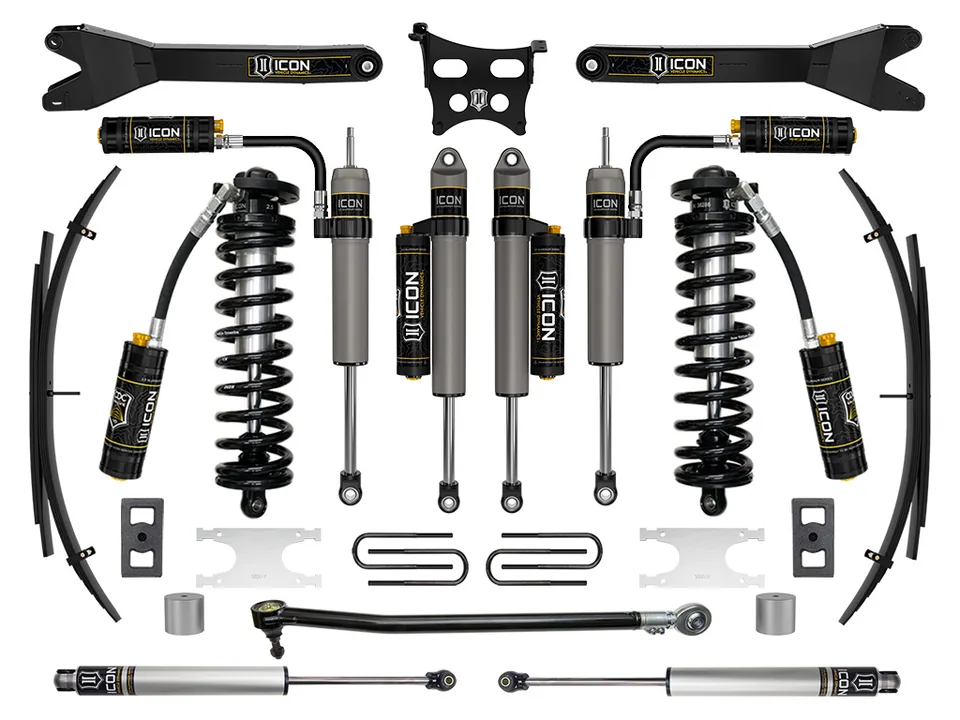 ICON 2023 Ford F-250/F-350 Super Duty 4WD, 2.5-3" Lift, Stage 5 Coilover Conversion System with Radius Arms and Expansion Packs k63165rl 1 of 2