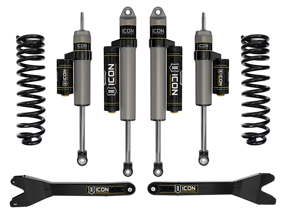 ICON 2023 Ford F-250/F-350 Super Duty 4WD Diesel, 2.5" Lift, Stage 2 Suspension System w/ Radius Arms k62562r 1 of 6