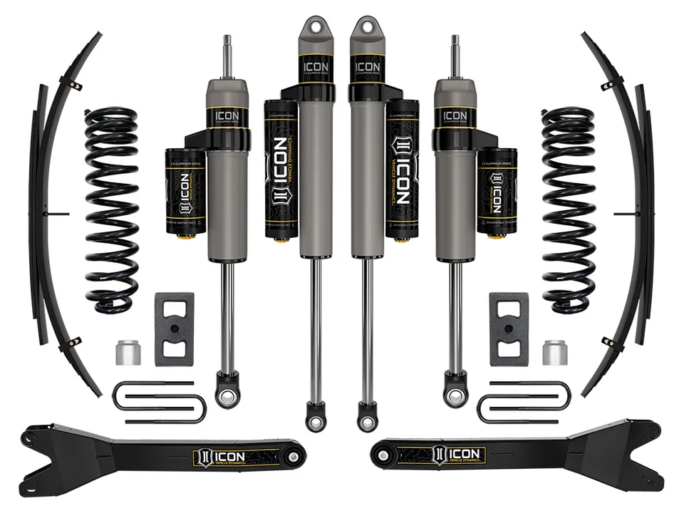 ICON 2023 Ford F-250/F-350 Super Duty 4WD Diesel, 2.5" Lift, Stage 2 Suspension System w/ Radius Arms and Expansion Packs K62562RL 1 of 2