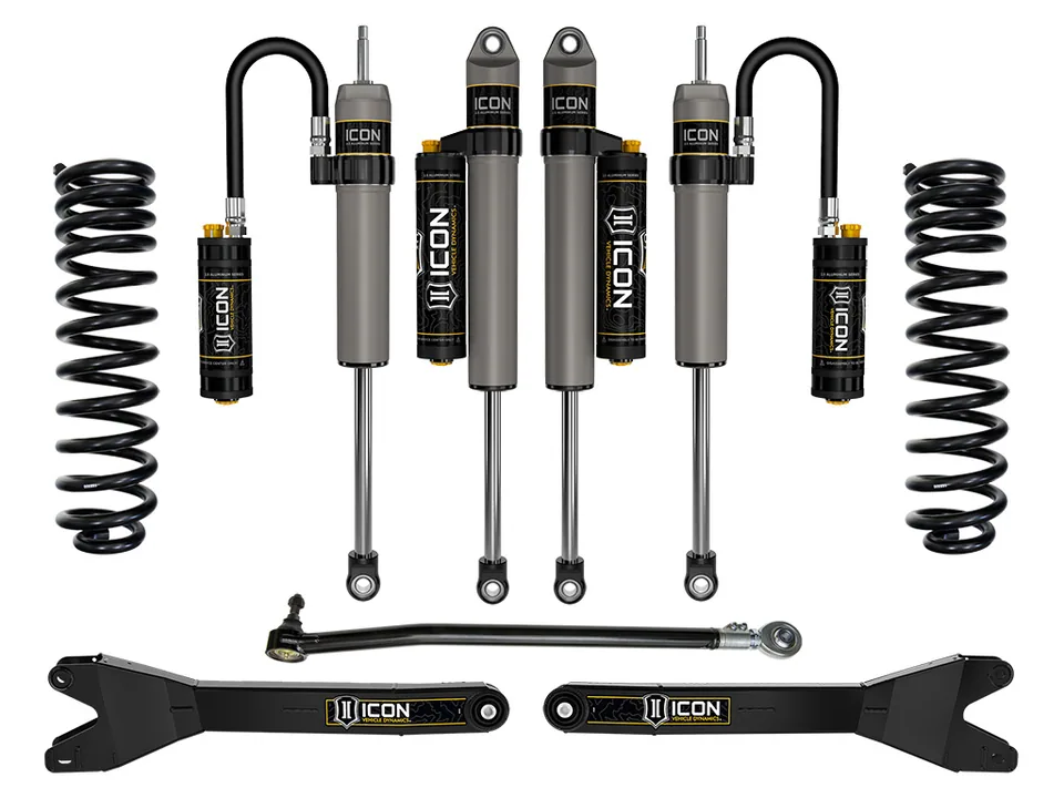 ICON 2023 Ford F-250/F-350 Super Duty 4WD Diesel, 2.5" Lift, Stage 4 Suspension System w/ Radius Arms K62564R 1 of 6