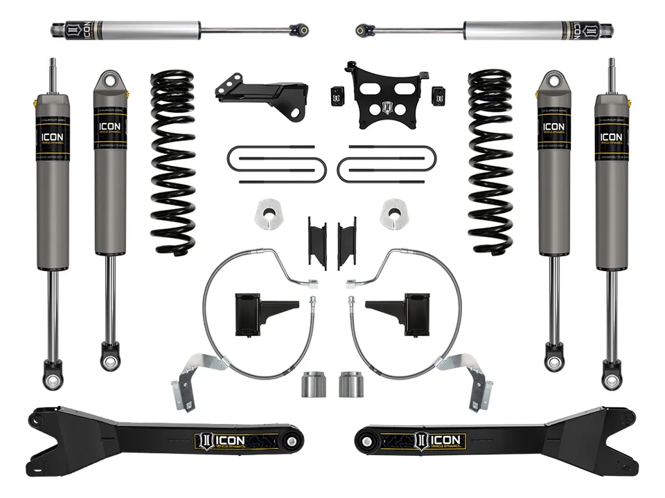 ICON 2023 Ford F-250/F-350 Super Duty 4WD Diesel, 4.5" Lift, Stage 3 Suspension System w/ Radius Arms k64543r 1 of 1