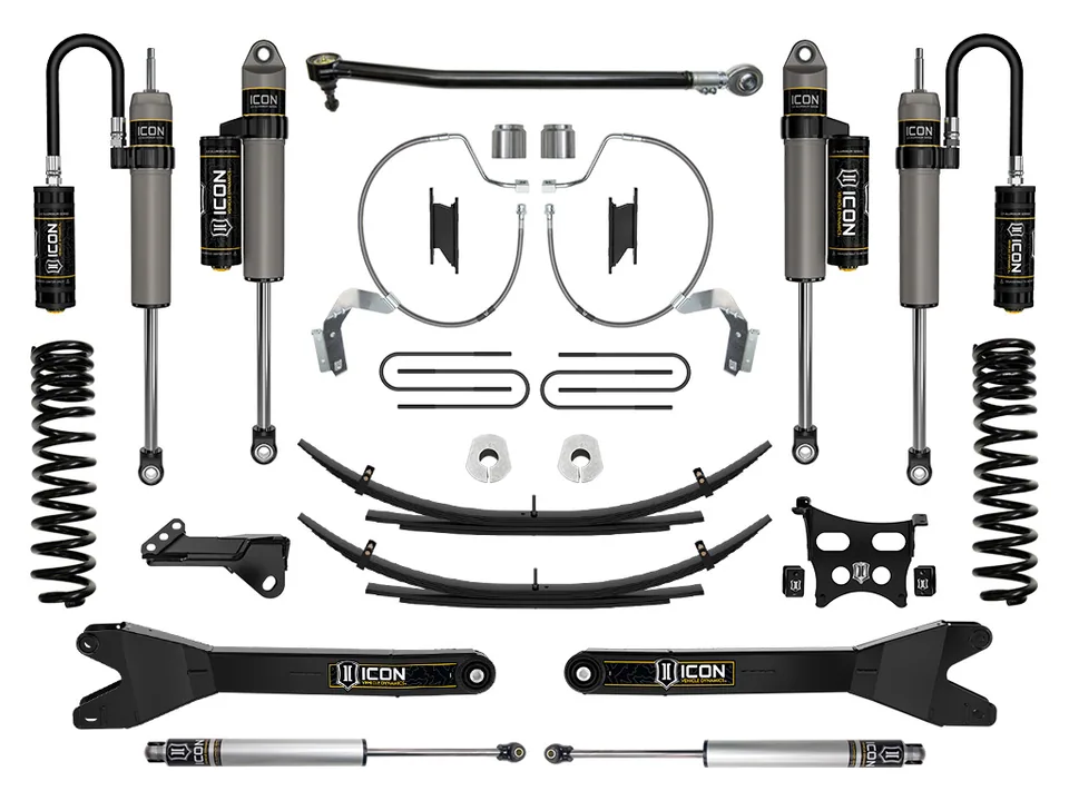 ICON 2023 Ford F-250/F-350 Super Duty 4WD Diesel, 4.5" Lift, Stage 4 Suspension System w/ Radius Arms & Expansion Packs K64544RL 1 of 5