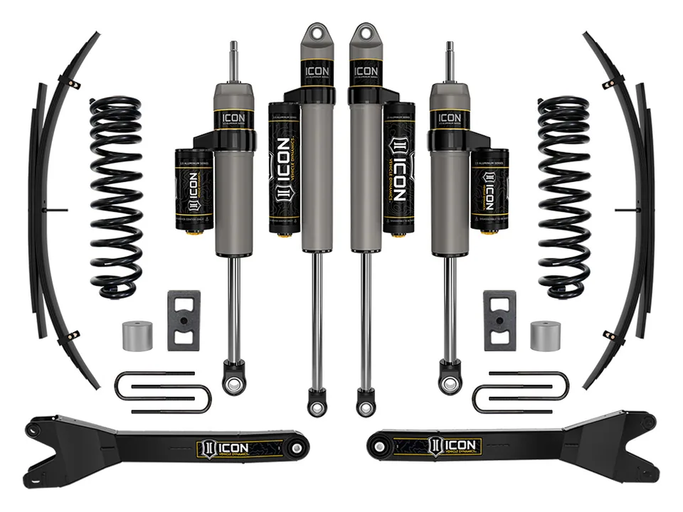 ICON 2023 Ford F-250/F-350 Super Duty 4WD Gas, 2.5" Lift, Stage 2 Suspension System w/ Radius Arms and Expansion Packs K62592RL 1 of 2