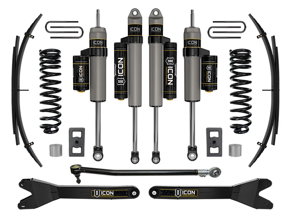 ICON 2023 Ford F-250/F-350 Super Duty 4WD Gas, 2.5" Lift, Stage 3 Suspension System w/ Radius Arms and Expansion Packs K62593RL 1 of 2
