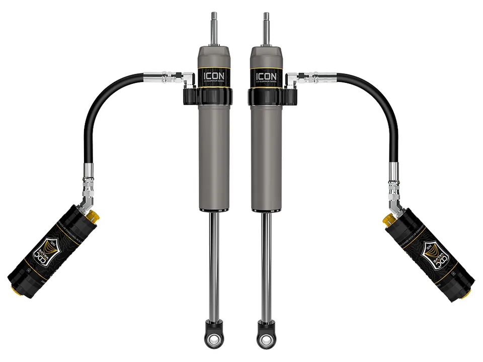 ICON 2024-2025 Toyota Tacoma, 0-1" Lift, Rear, V.S. 2.5 Aluminum Series Shock Absorbers, Remote Reservoir w/ CDCV, Pair 57808cp 1 of 4