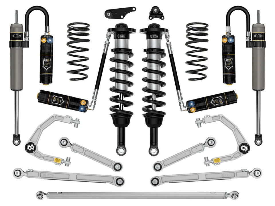 ICON 2024-2025 Toyota Tacoma 1.25-3" Lift, Stage 12 Suspension System, Billet K53302 1 of 6