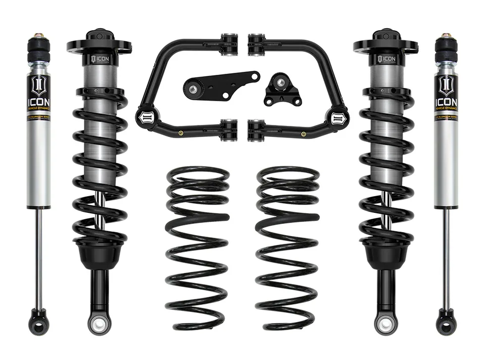 ICON 2024-2025 Toyota Tacoma 1.25-3" Lift, Stage 2 Suspension System, Tubular, Overland Rear Springs k53292tx 1 of 5
