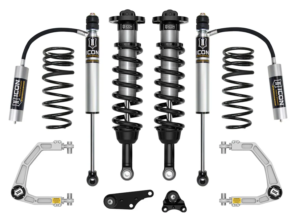 ICON 2024-2025 Toyota Tacoma 1.25-3" Lift, Stage 3 Suspension System, Billet, Overland Rear Springs k53293x 1 of 5