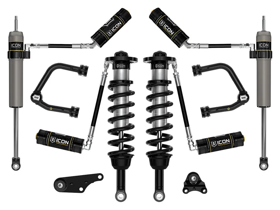 ICON 2024-2025 Toyota Tacoma 1.25-3" Lift, Stage 4 Suspension System, Tubular k53294t 1 of 4