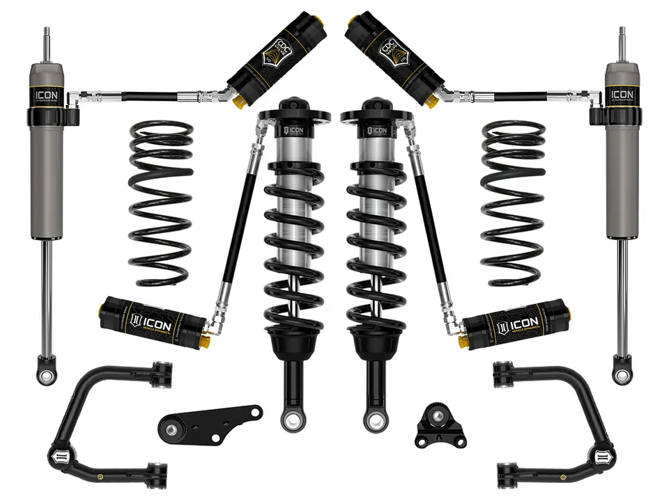 ICON 2024-2025 Toyota Tacoma 1.25-3" Lift, Stage 5 Suspension System, Tubular, Overland Rear Springs k53295tx 1 of 5