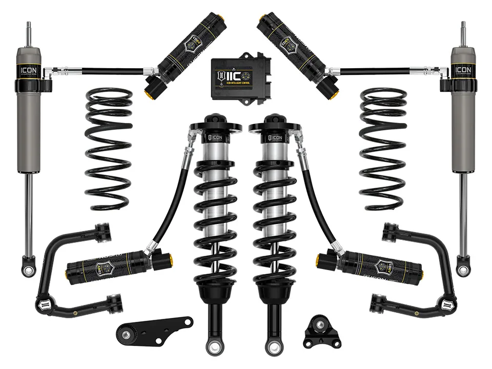 ICON 2024-2025 Toyota Tacoma 1.25-3" Lift, Stage 6 Suspension System, Tubular, Triple Rate Rear Springs k53296ts 1 of 6