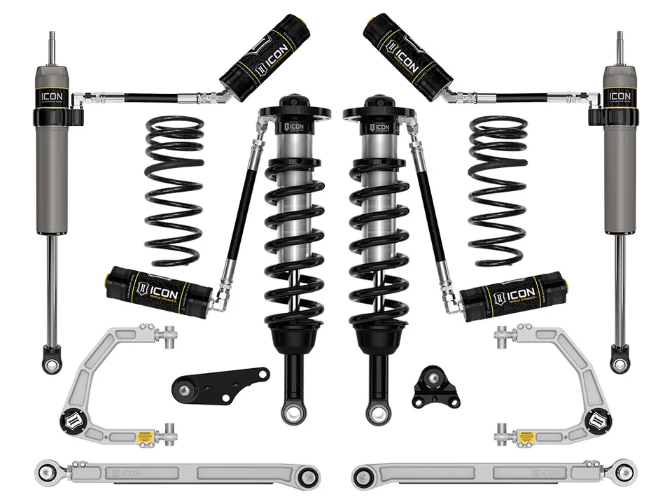 ICON 2024-2025 Toyota Tacoma 1.25-3" Lift, Stage 7 Suspension System, Billet, Overland Rear Springs k53297x 1 of 6