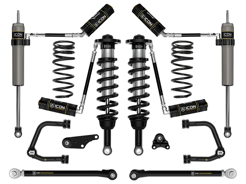 ICON 2024-2025 Toyota Tacoma 1.25-3" Lift, Stage 7 Suspension System, Tubular, Triple Rate Rear Springs k53297ts 1 of 6