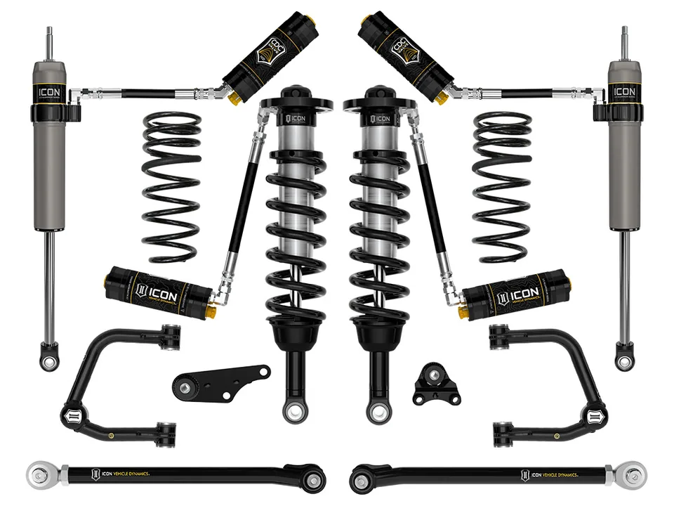 ICON 2024-2025 Toyota Tacoma 1.25-3" Lift, Stage 8 Suspension System, Tubular, Triple Rate Rear Springs k53298ts 1 of 4