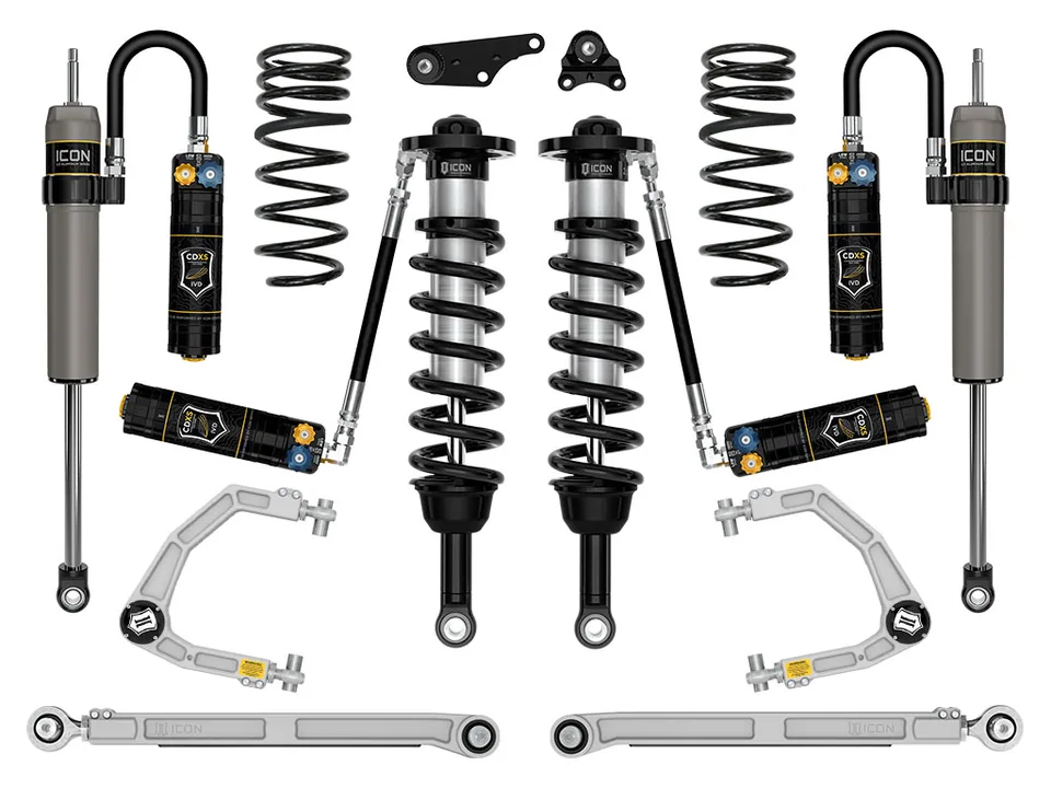 ICON 2024-2025 Toyota Tacoma 1.25-3" Lift, Stage 9 Suspension System, Billet, Triple Rate Rear Springs K53299S 1 of 6