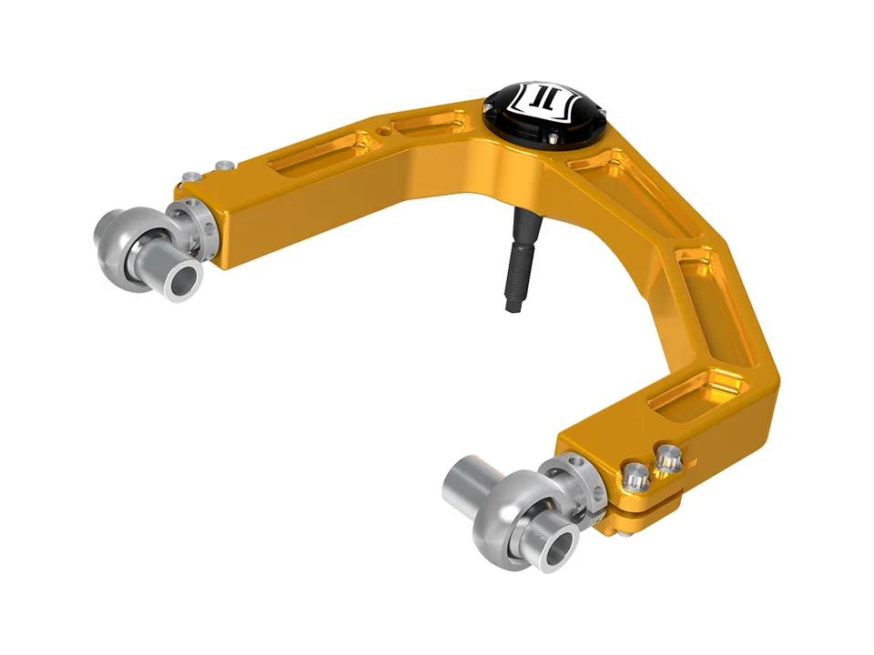 ICON 2024-2025 Toyota Tacoma/2024 Toyota Land Cruiser 250 Series/2024 Lexus GX550, Front, Billet Upper Control Arms w/ Delta Joint Pro, Gold Anodizing 58552gdj 3 of 5