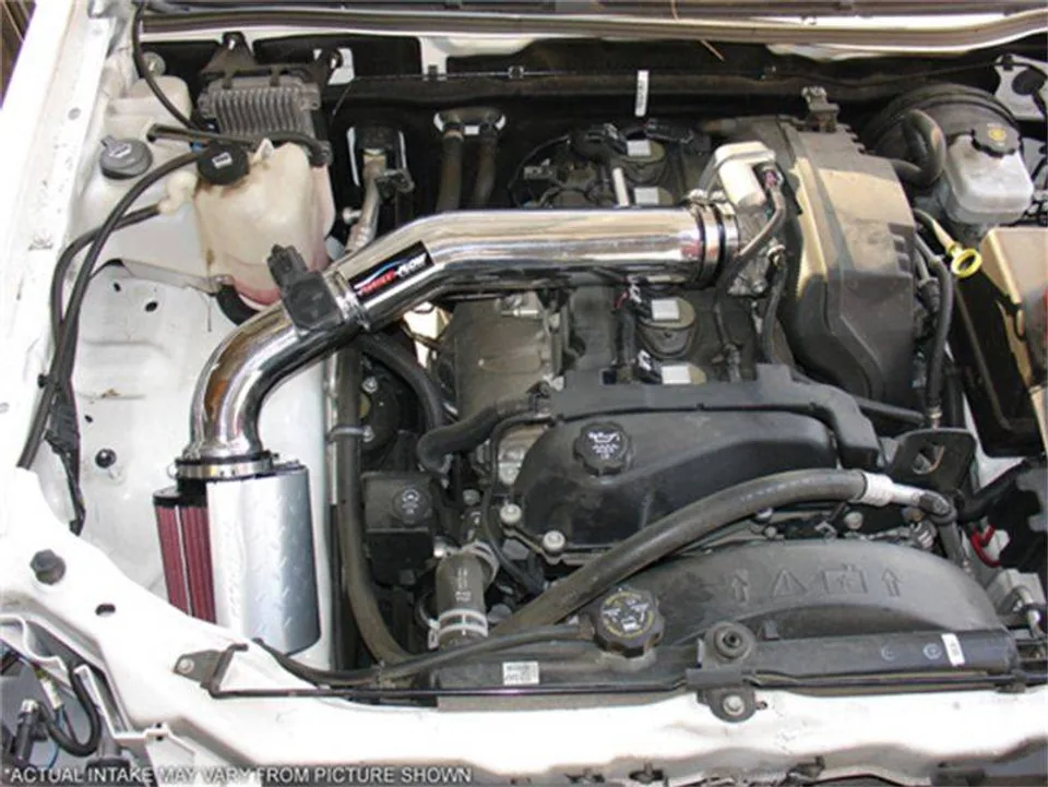 Injen 04-06 Colorado / Canyon 3.5L 5 Cyl. (incl. Diamond plate heat shield) Wrinkle Black Power-Flow PF7022WB 2 of 2