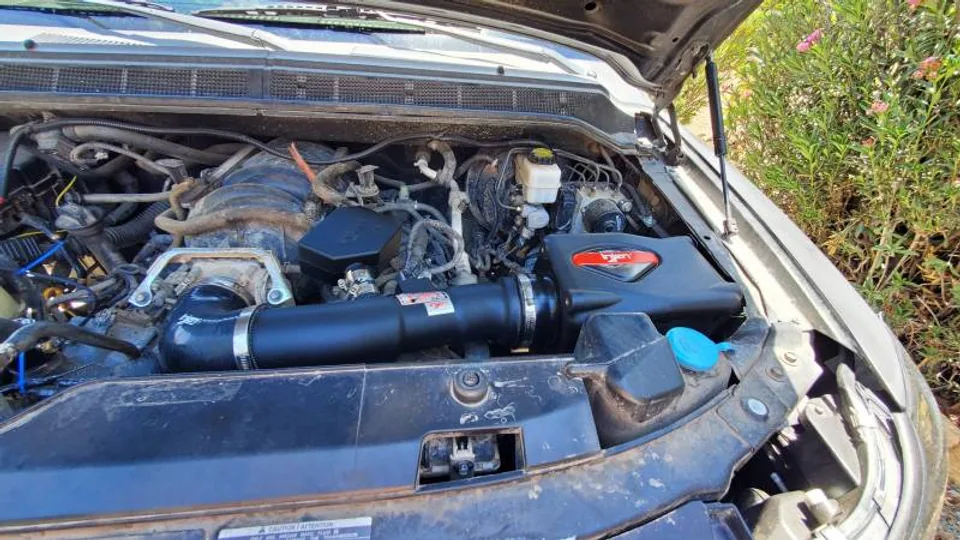 Injen 04-10 QX56 / 04-15 Armada/Titan V8 5.6L w/Power Box Polished Power-Flow Air Intake System PF1950-1P 2 of 2