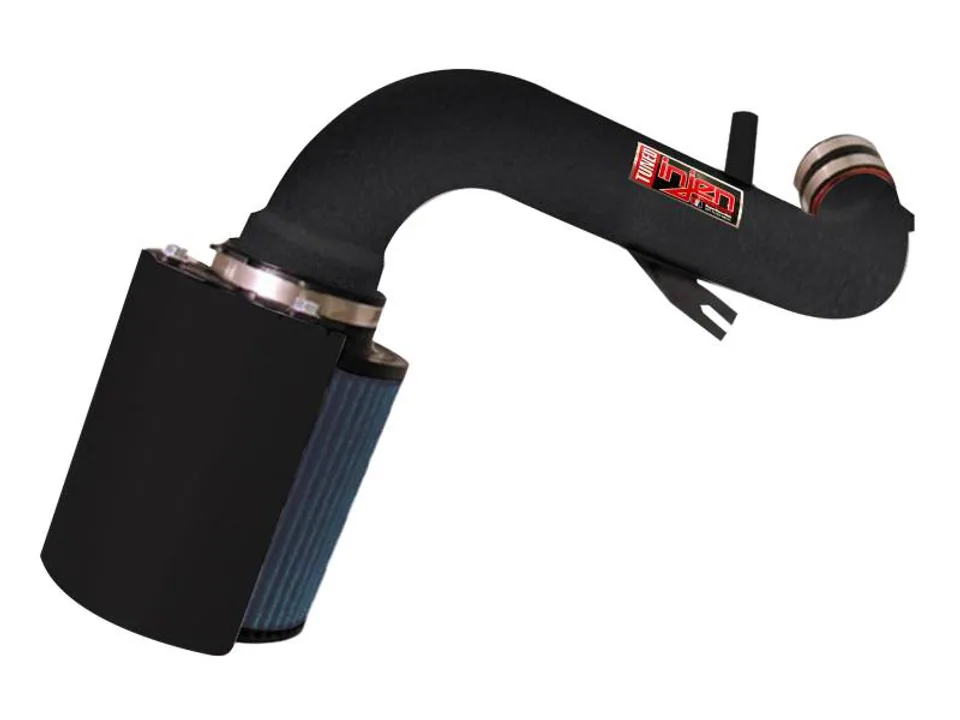 Injen 05-10 Dakota / 06-10 Raider 4.7L V8 Power-Flow (incl. Diamond plate heat shield) Wrinkle Black PF1800WB 1 of 2