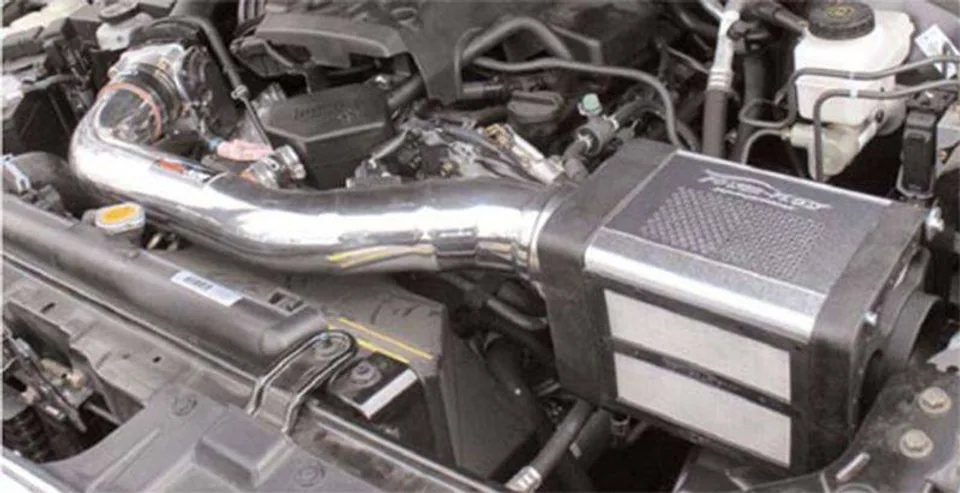 Injen 05-19 Nissan Frontier / 05-12 Nissan Pathfinder / 05-15 Nissan Xterra 4.0L V6 w/ Power Box Wrinkle Black Power-Flow Air Intake Syst PF1959WB 2 of 2