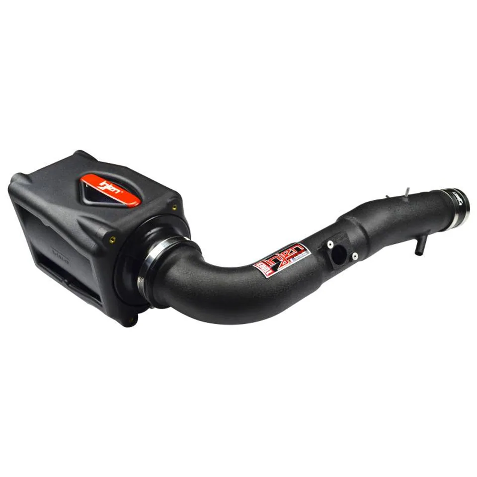 Injen 06-09 FJ 4.0L V6 w/ Power Box Wrinkle Black Power-Flow Air Intake System PF2057WB 1 of 6