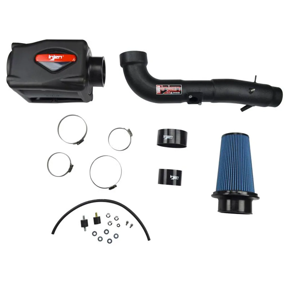 Injen 06-09 FJ 4.0L V6 w/ Power Box Wrinkle Black Power-Flow Air Intake System PF2057WB 2 of 6