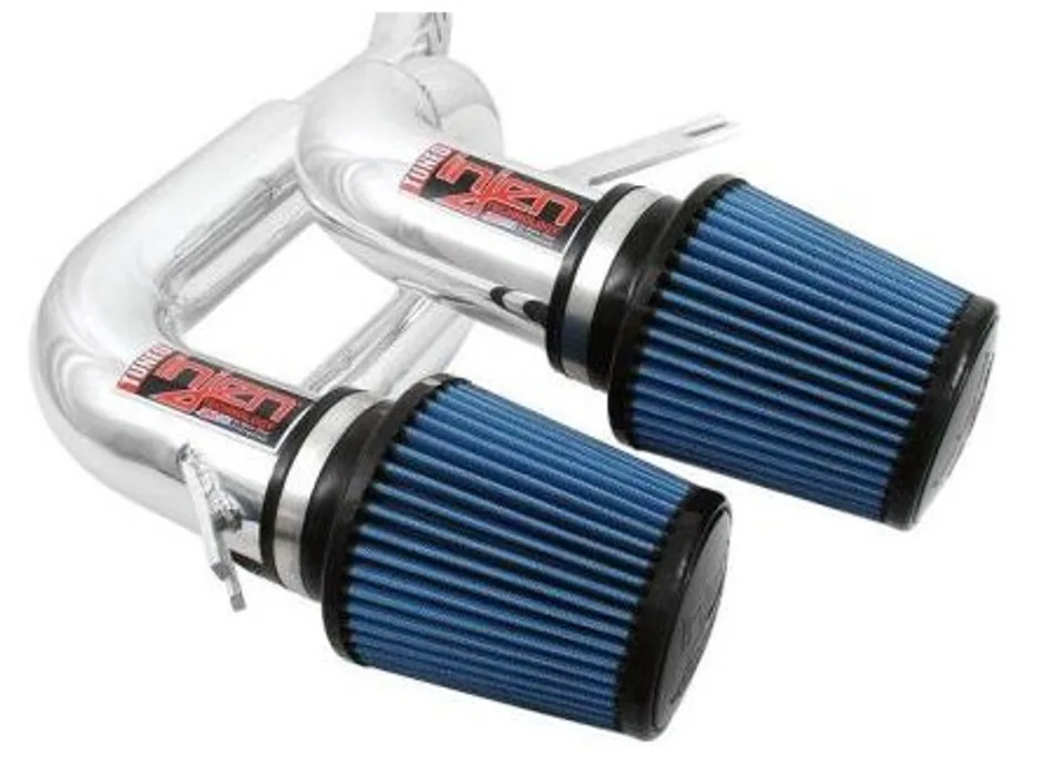 Injen 08-09 535i E60 3.0L L6 Twin intake & AMSOIL Filters Polished Short Ram Intake SP1130P 1 of 1