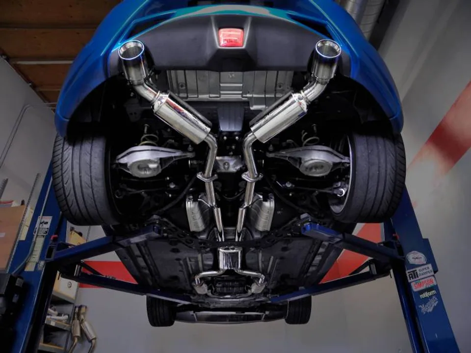 Injen 09-20 Nissan 370Z Dual 60mm SS Cat-Back Exhaust w/ Built In Resonated X-Pipe SES1989TT 2 of 2