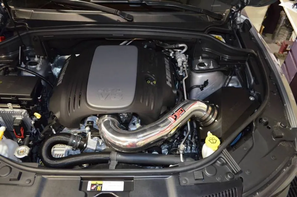Injen 14-20 Dodge Durango R/T 5.7L V8 Wrinkle Black Power-Flow Air Intake System PF5022WB 5 of 5