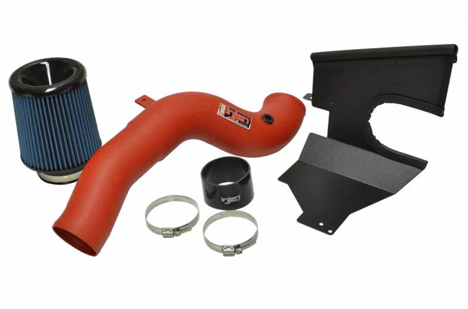 Injen 16-18 Ford Focus RS Wrinkle Red Cold Air Intake SP9003WR 2 of 5