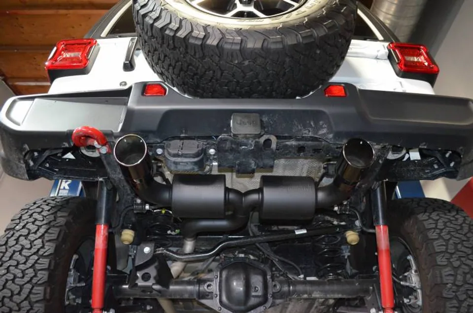Injen 18-21 Jeep Wrangler JL L4-2.0L Turbo / V6-3.6L SS Axle-back Exhaust - Black SES5005BLK 4 of 4