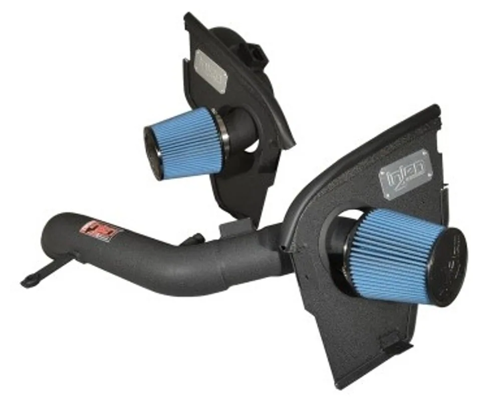 Injen 2015 M3/M4 3.0L Twin Turbo Wrinkle Black Short Ram 2pc. Intake System w/ MR Technology SP1116WB 1 of 1