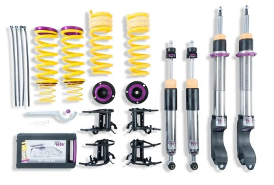 KW Coilover Kit V3 2018+ Mercedes E-Class (W213) E300/E400 4Matic Sedan w/o Electronic Dampening 3522500B 1 of 1
