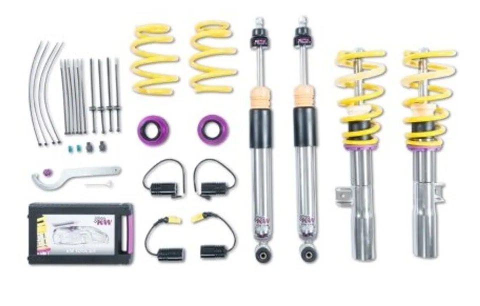 KW Coilover Kit V3 2020+ Mercedes CLA 35/CLA 45 Coupe 4WD w/ Electronic Dampers 3522500S 1 of 1