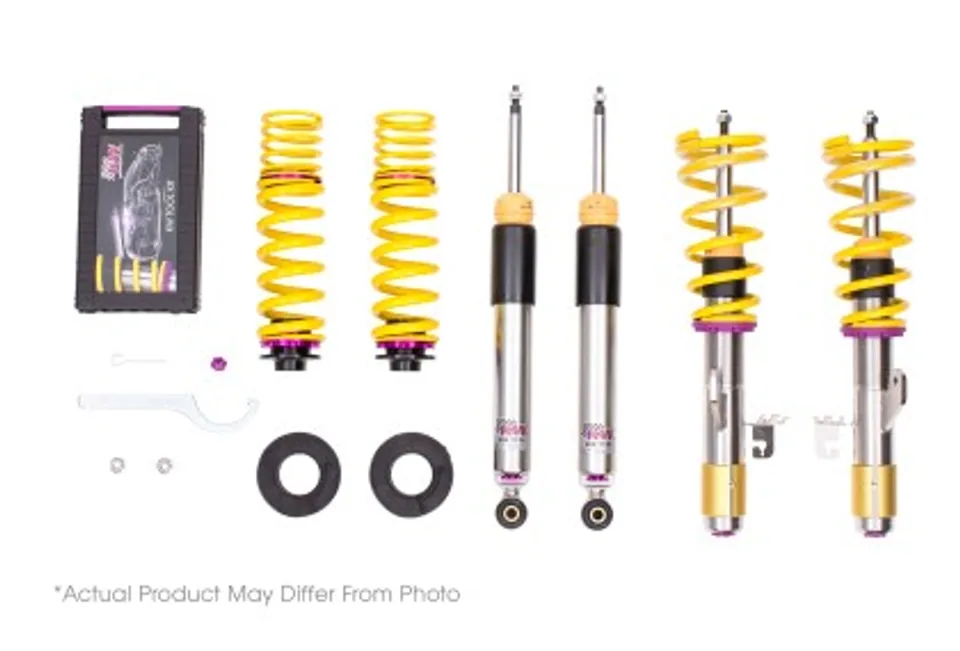 KW Coilover Kit V3 Audi A3 Quattro (8P) all engines w/ electronic dampening control 35210105 1 of 1