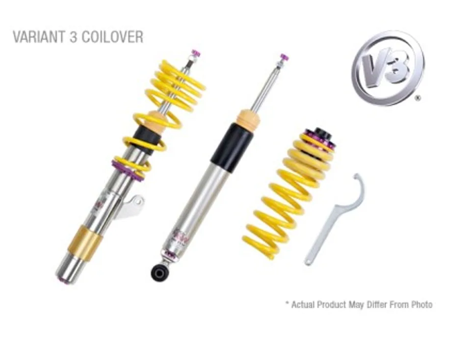 KW Coilover Kit V3 Audi A4 S4 (8K/B8) w/ electronic dampening controlSedan FWD + Quattro 35210097 1 of 1