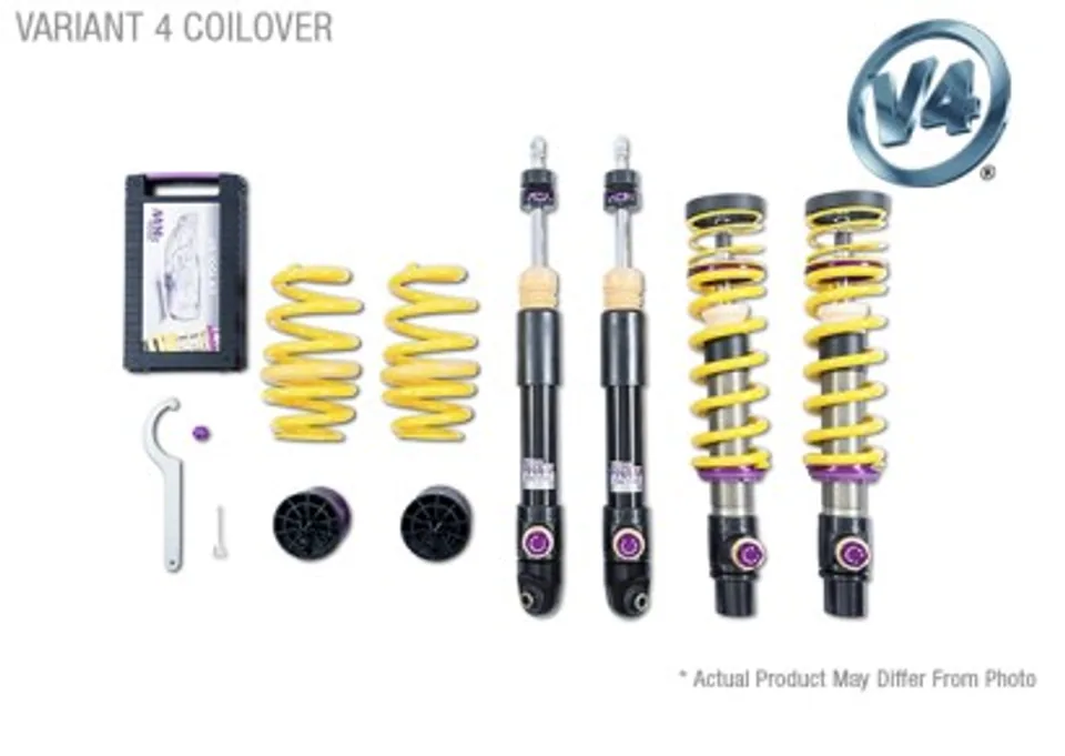 KW Coilover Kit V4 14-16 Porsche 911 (991) Turbo /Turbo S/ Coupe / Cabrio 3A771074 1 of 1